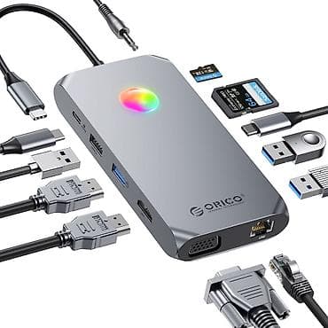 ipad pro 9 7: 🔥 ORICO XCR-X3-GY-BP – 12-in-1 USB-C Docking Station, Dual HDMI, DP — 1