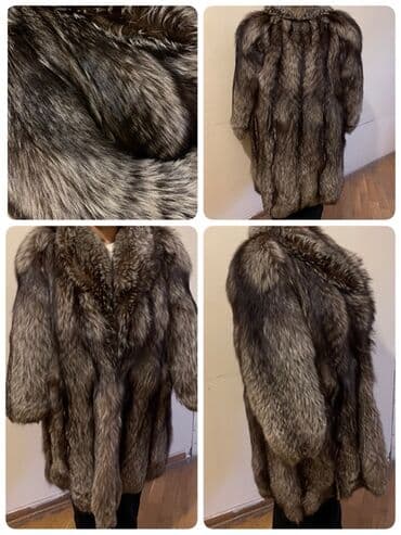 русский мех: Kürk, rəng - Boz — 1