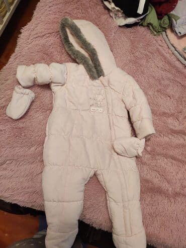 весенние комбинезоны для новорожденных: Зимний комбинезон 6-9 мес. Mothercare — 1
