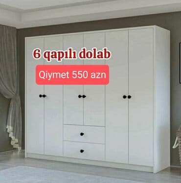 Yeni, Açılan, 6 qapı Düz dolab, Şifonyer, Azərbaycan