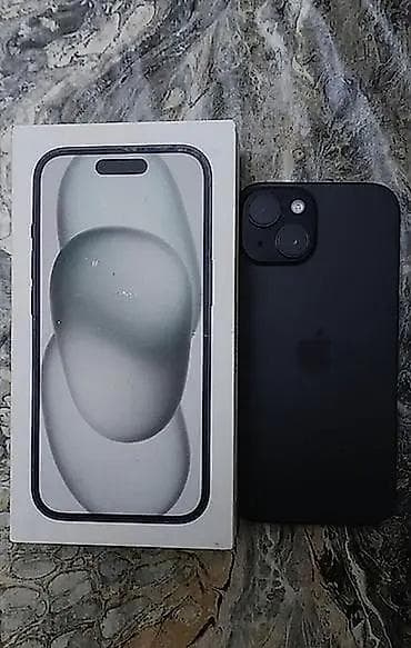 iphone kiredit: IPhone 15, 128 GB, Midnight, Simsiz şarj, Face ID, Sənədlərlə — 1
