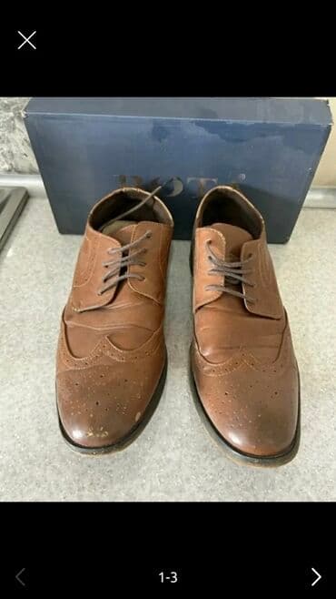 черные мужские мокасины: Klassik kişi dəri ayaqqabısı – broq (wingtip) dizaynı - Rəng — 2