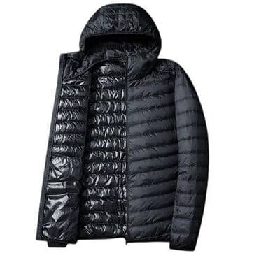 su keçirməyən kişi gödəkçəsi: Papaqlı kişi kurtkası. ✅Qaz lələyi içli başlıqlı kişilər üçün — 1