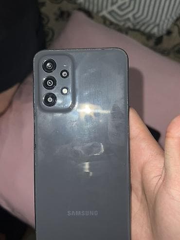 Mobil telefon və aksesuarlar: Samsung Galaxy A23, rəng - Qara, Barmaq izi — 8