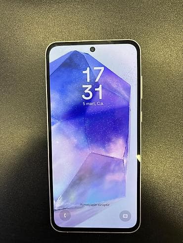 Samsung Galaxy A55, 256 GB, rəng - Bənövşəyi, Barmaq izi, İki sim kartlı, Face ID
