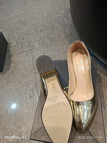 ayaqab: Qızılı rəngli qadın tuflisi – Bay KOCA (Made in Turkey) - Model — 3