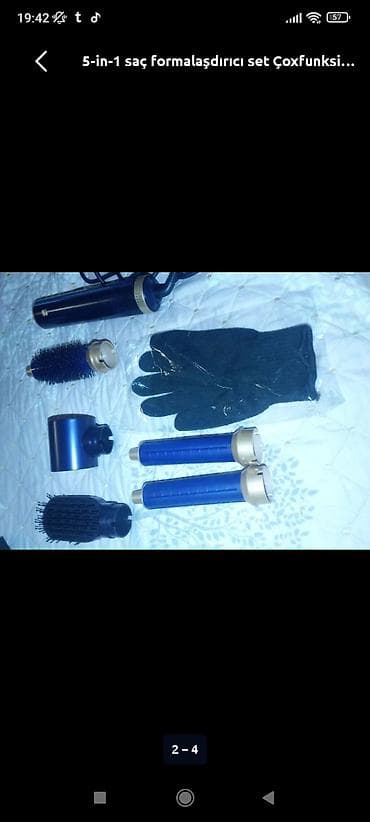 dyson ütü fen: 5-in-1 saç formalaşdırıcı set Çoxfunksiyalı isti hava ilə saç — 2