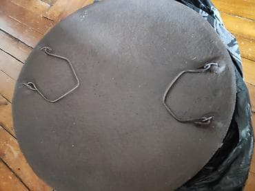 sac satişi: Döküm sac tava / sac plitə - Material: ağır çuqun/döküm metal - — 2