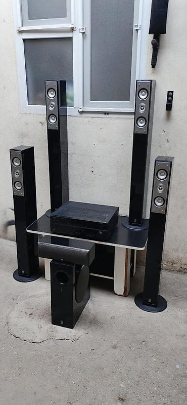 komputer ehtiyat hisseleri: 5.1 ev kinoteatrı akustika dəsti + AV resiver Komplekt: - 4 ədəd — 2