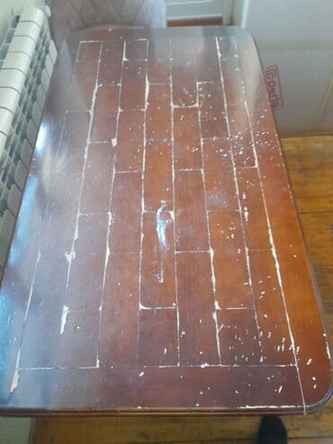 деревянный стол на кухню: Классический стол, Нераскладной, Дерево, Прямоугольный стол — 5