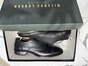 inspektor: Kığılı (Damat) Klassik kişi əsl dəri ayaqqabısı. Qara inspektor. Çox — 6