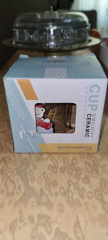 bir yas tortlari: Çay dəsti, rəng - Qızılı, Şüşə, 1 nəfərlik — 3