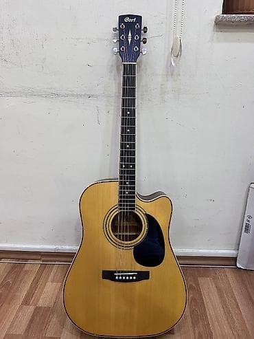 gitara simleri: Cort AD880 CE NS Elektro akustik gitara Ekvalayzeri işləyir Üstündə — 3
