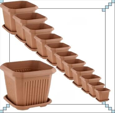 güller: Dibcek dibcek qabi duzbucaqli balkon heyet ucun gul qabi duzbucaqli — 14