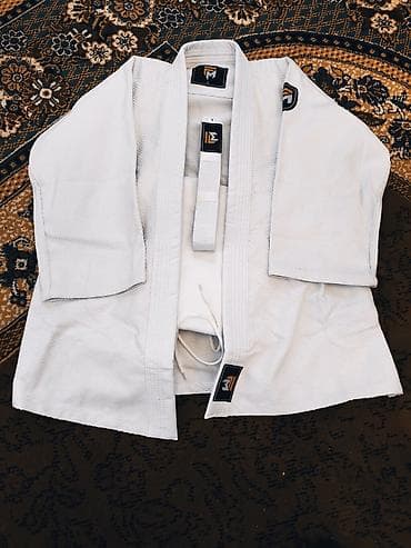 ortopedik ayaqqabilar: Uşaq üçün cüdo/ciu-citsu kimono üst geyimi - Rəng: ağ - Material — 5