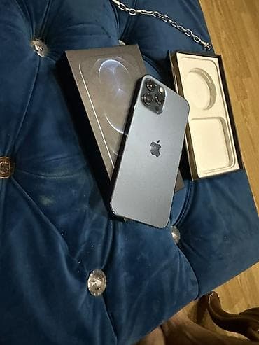 mac pro: IPhone 12 Pro Max, 128 GB, Blue Titanium, Zəmanət, Simsiz şarj, Face ID — 1