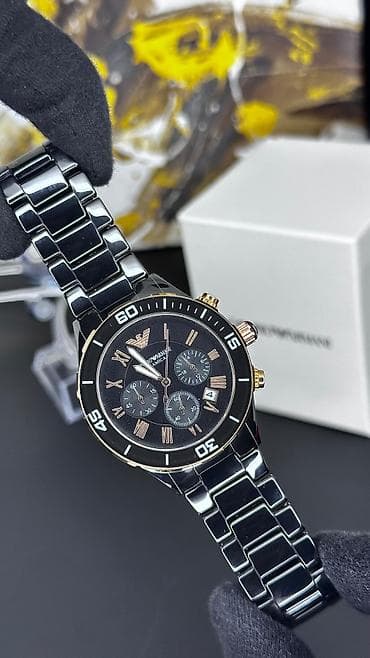 armani saat: Qol saatı, Emporio Armani, rəng - Ağ — 4