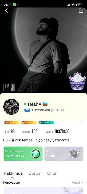 Ev personalı və təmizlik: Satılır: Social app hesabı (VIP və yüksək göstəricilər. Aloparty - — 2
