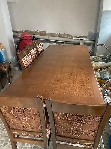 qaş stolu: Qonaq destı stol stul 5500 azn alınıb 1500 anz satıram real alıcıya — 2