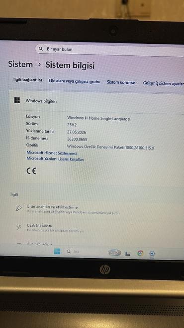 notebook ram: HP noutbuk satılır. Tam işlək vəziyyətdədir. 8 GB RAM, 240 GB SSD, AMD — 8
