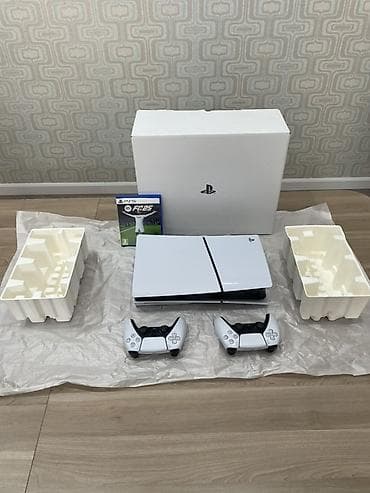 PS5 (Sony PlayStation 5): PS5 slim 1TB Disk versiya. 10 gün istifadə olunub. Tam ideal — 1