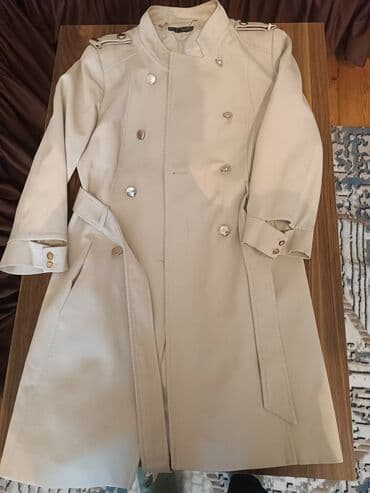 женские утепленные плащи: Плащ, цвет - Бежевый — 1