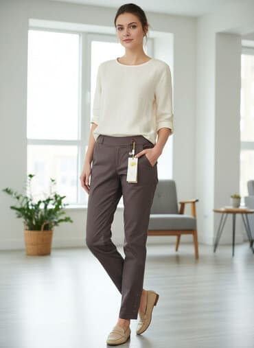 Şalvar, M, rəng - Qəhvəyi