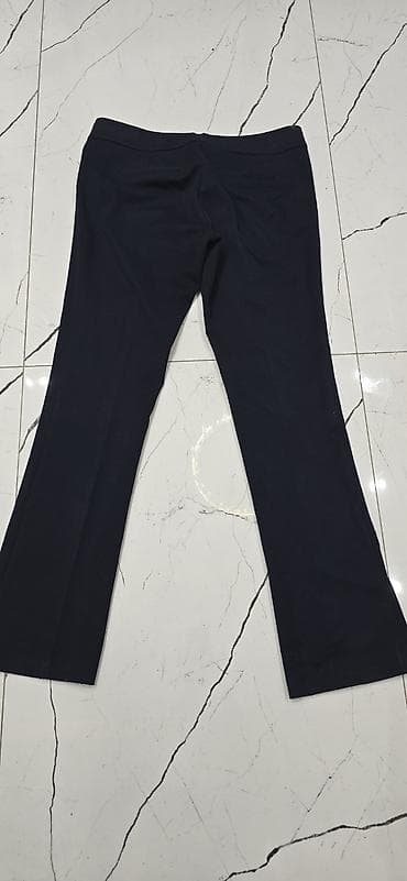 salvar: Qadın şalvarı – tünd göy rəng - Model: klassik, azca genişlənən paça — 3