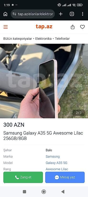 samsung galaxy tab a: Samsung Galaxy A35, 256 ГБ, цвет - Фиолетовый — 3