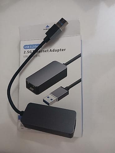 notebook azerbaycan: USB 3.0 – 2.5G Ethernet Adapter (USB-A → RJ45) - Şəbəkə sürəti — 1
