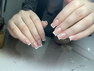 dirnaq modeli: Peşəkar manikür və fransız dırnaq dizaynı xidməti - Klassik fransız — 1