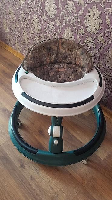 baby walker: Uşaq gəzdirəci (walker) - Dairəvi konstruksiya: sabitlik üçün enli — 1