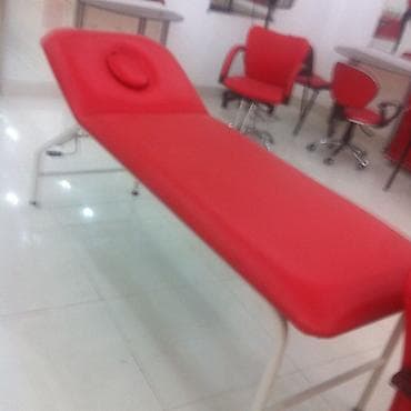 Мебель: Gözəllik salonu üçün mebel dəsti - Rəng: qırmızı (xrom detallar və — 10