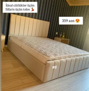 Yeni, İkinəfərlik çarpayı, Bazasız, Matras ilə, Siyirməsiz, Azərbaycan