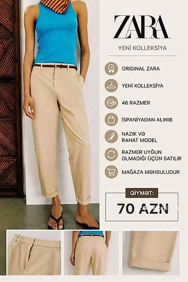 Şalvar, Zara, rəng - Bej