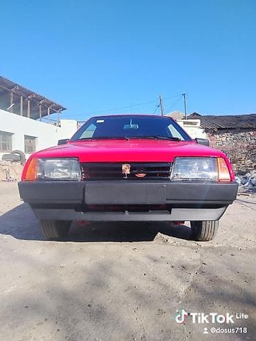 disk ve tekerler: VAZ 2108 (Samara) hetçbek - Kuzov: 3 qapılı hetçbek, parlaq qırmızı — 1