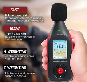 aftamat: Sonometr Peşəkar desibelmetr. Model: BENETECH GT-1355A - — 3