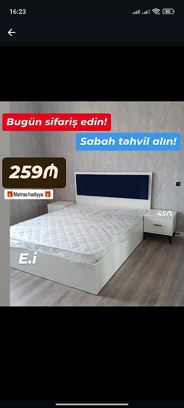 İkinəfərlik çarpayı, Tumba, Yeni lalafo.az -da İkinəfərlik çarpayı, Tumba, Yeni