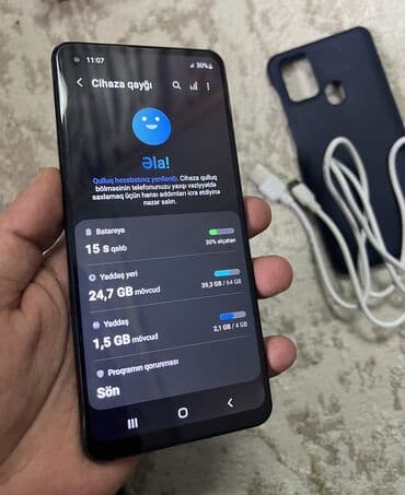 ps4 1 tb: Samsung Galaxy A21S, 64 GB, rəng - Qara, Barmaq izi — 6