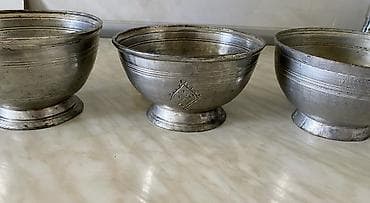 mis borular: Kasalar, rəng - Gümüşü, Metal, SSRİ — 3
