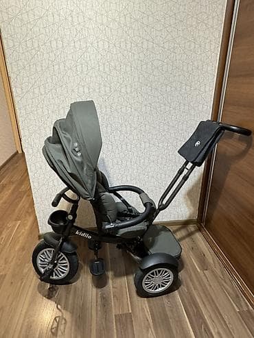 Kidilo uşaq üçtəkərli velosiped-kolyaska - 2-si 1-də dizayn: valideyn — 5
