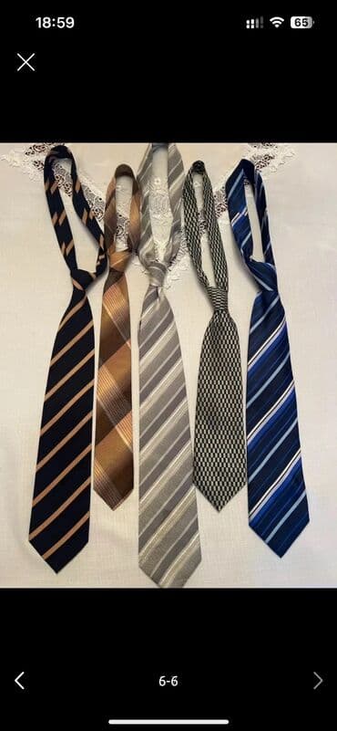 rabia hicab butik instagram: Kişi qalstukları dəsti - Model çeşidi: zolaqlı, dama, paisley naxışlı — 2