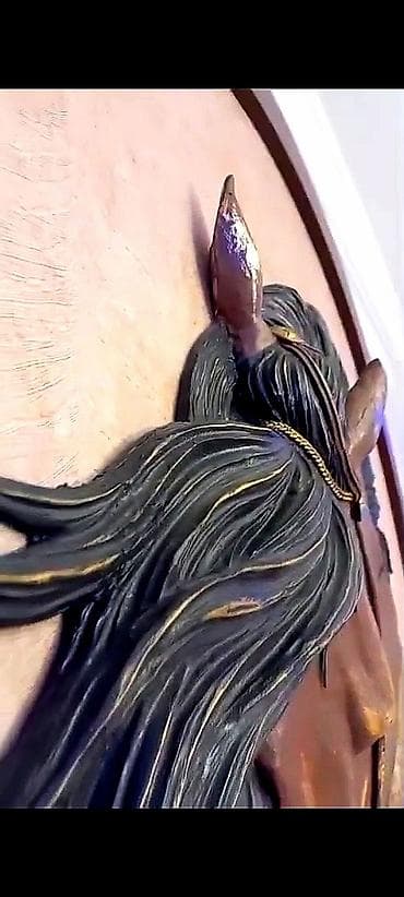 Velosiped aksesuarları: Divar dekoru – at başı reliyef panosu Baha alınıb otağa uyğun olmadığı — 4