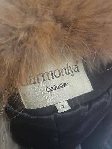 Пальто: Şık qara palto – geniş təbii tonda 36-38 bədən az geylib 250manta — 2