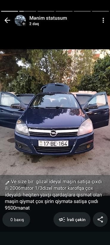 Opel Astra: 1.3 l | 2006 il Hetçbek