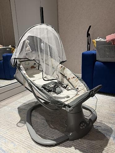 Oğlan və qız üçün, İşlənmiş, Beşik, Dəstsiz, Matras ilə, Yellənmə mexanizm ilə — 6