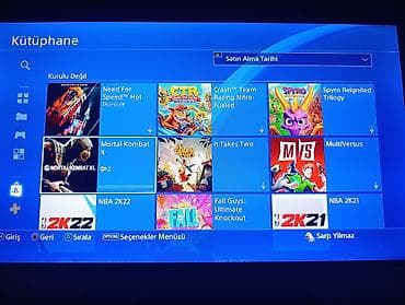 ps4 pro disk: Playstation 4 slim 500gb əla vəziyətdə, plombu üzərində, 2 original — 6