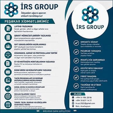 ✨ İdeyan var? Biz onu həyata keçiririk! İRS GROUP olaraq sizə peşəkar lalafo.az -da ✨ İdeyan var? Biz onu həyata keçiririk! İRS GROUP olaraq sizə peşəkar