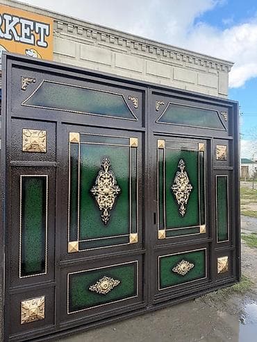 dəm cayniki: Dəmir Həyət darvazası, Mexaniki, Qapı ilə, rəng - Qəhvəyi, Kredit yoxdur — 6