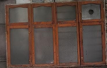 pendir: Ağcaqayın rəngli taxta çərçivəli pəncərə bloku - Material: massiv — 2